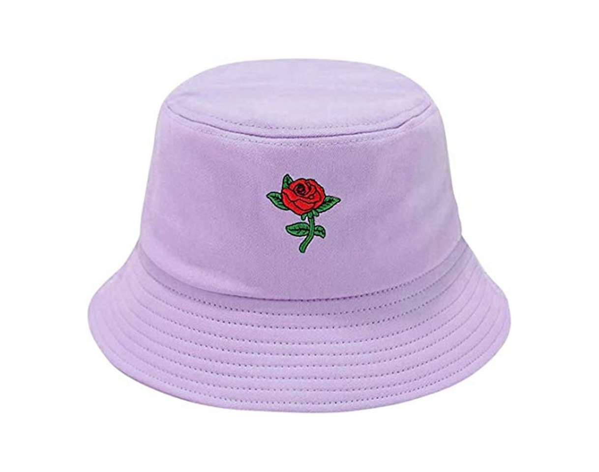 Moda LLLKKK - Sombrero de buquet unisex bordado