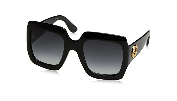 Social Gucci GG0053S, Gafas de Sol para Mujer, Negro