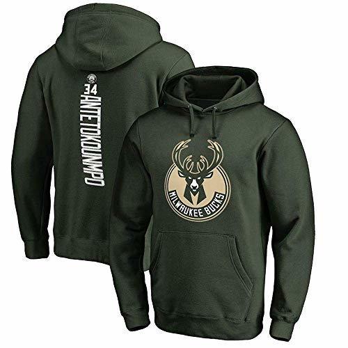 Social QIXUN Sudadera con Capucha NBA Sudadera con Capucha Milwaukee Bucks Giannis Antetokounmpo
