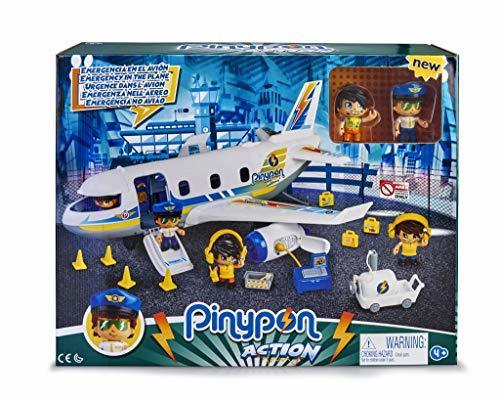 Producto Pinypon Action- Emergencia en el avión con Dos Figuras y de Accesorios,