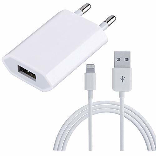 Electronics ZLONXUN Cargador 1A y Cable para iPhone 6 6S Plus 7 7