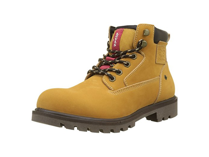 Moda Levi's Hodges, Botas Militares para Hombre, Amarillo