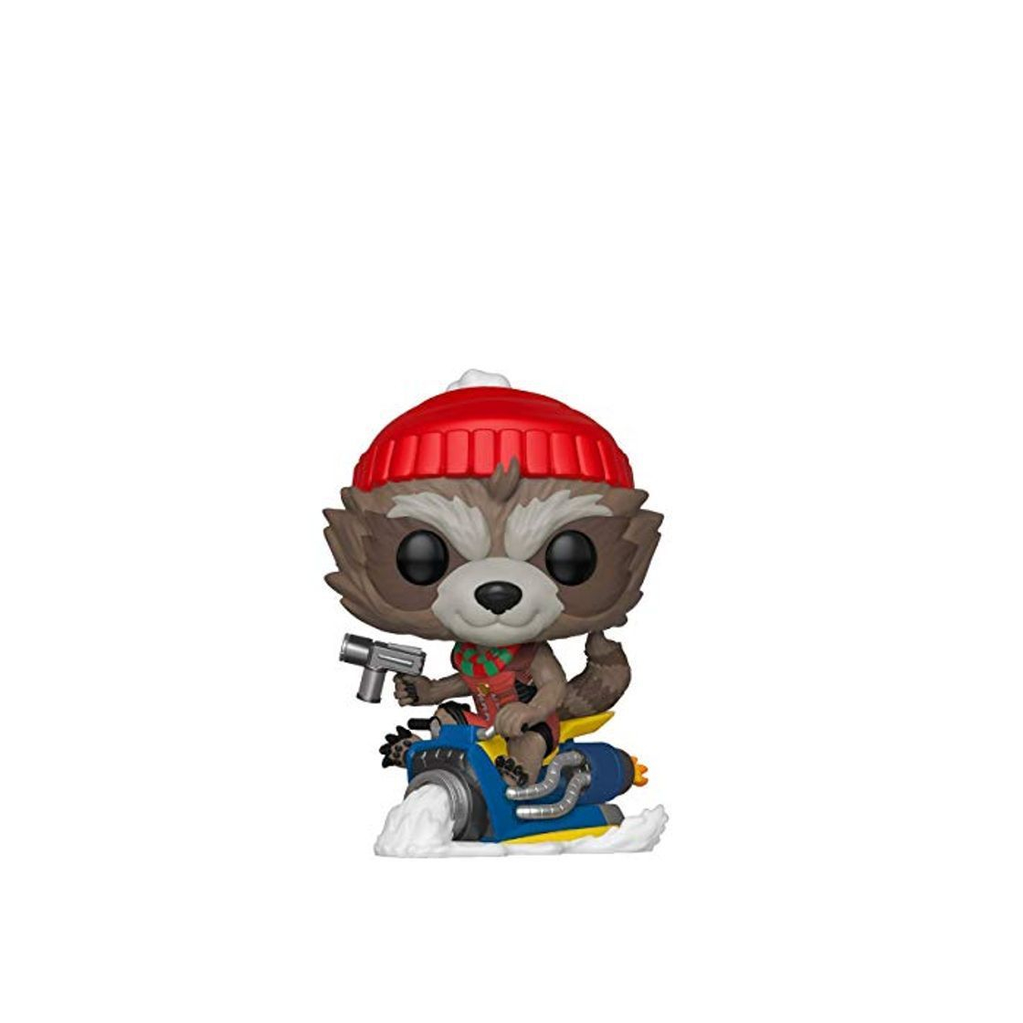 Game Funko Pop Bobble Vinyle Marvel: Holiday-Rocket Figura Coleccionable, Multicolor, Talla única