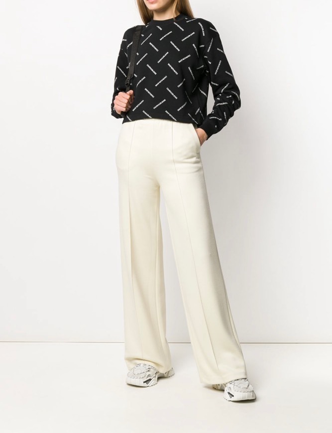 Cropped logo print Sweatshirt