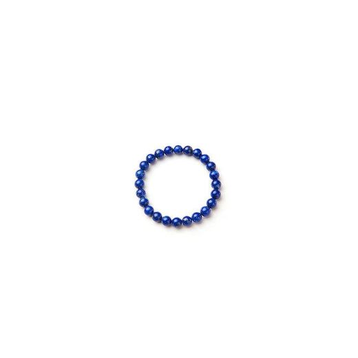 SUNNYCLUE Natural auténtica Lapis-lazuli piedras preciosas pulsera elástica cuentas redondas de 8