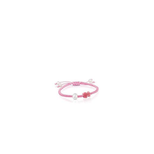 TOUS pulsera de mujer ajustable en cuerda y ónix