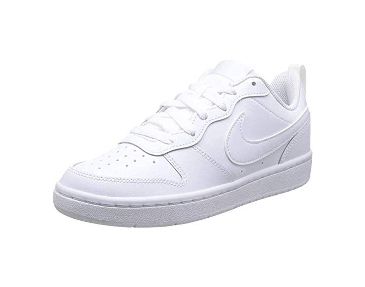 Moda Nike Court Borough Low 2, Zapatillas de Baloncesto para Niños, Blanco