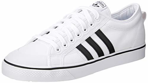 Lugar adidas Nizza, Zapatillas de Gimnasia para Hombre, Blanco