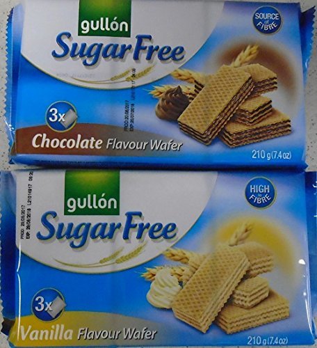 Lugares Gullon Wafers Sin Azúcar Vainilla 210g y Chocolate 210g