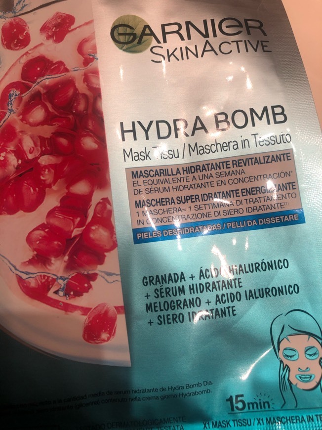 Fashion Tissue Mask Hydra Bomb - GARNIER