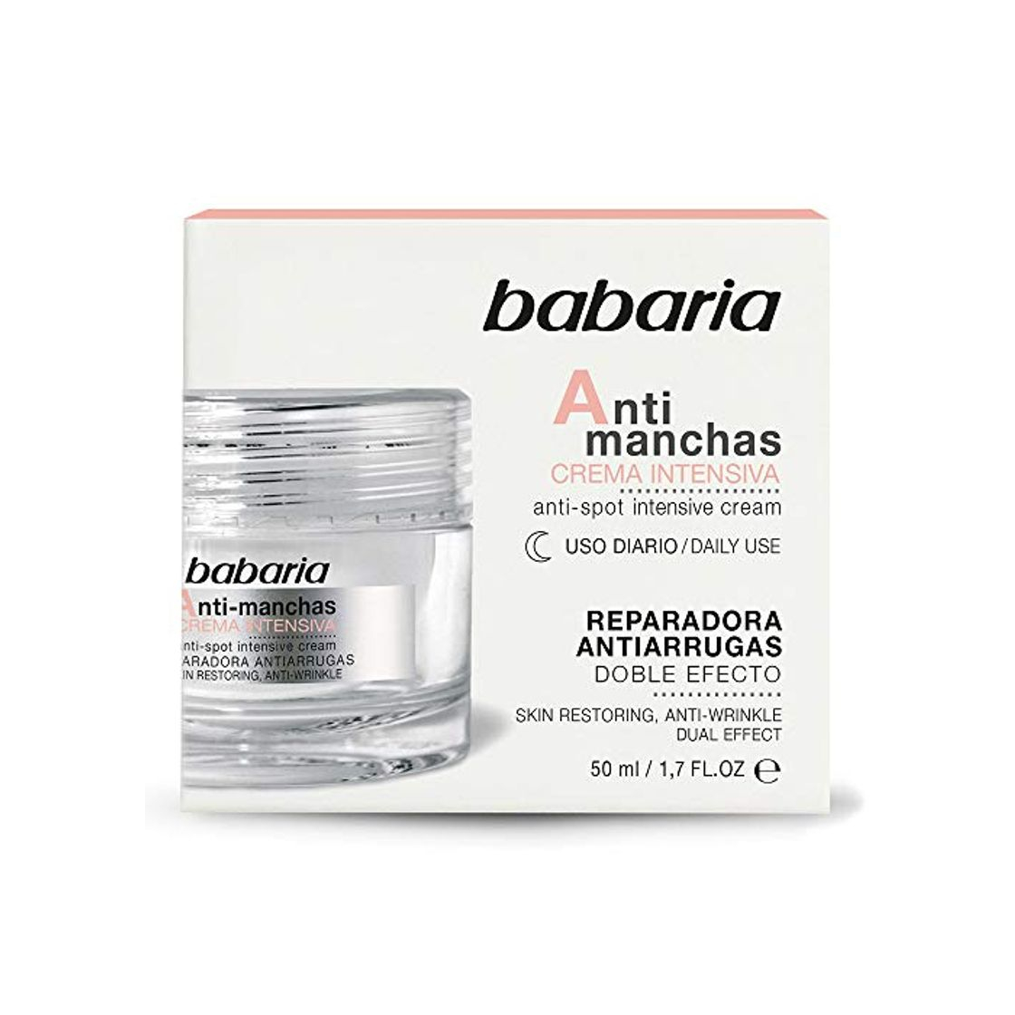 Social Babaria Crema Intensiva Antimanchas Noche Dobre Efecto Reparadora y Antiarrugas 50 ml
