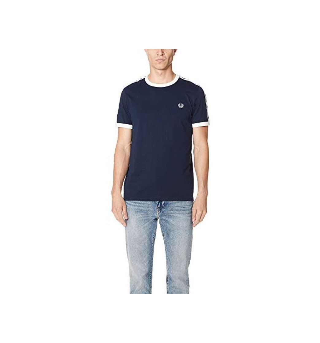 Product Fred Perry Taped Ringer Camiseta, Azul