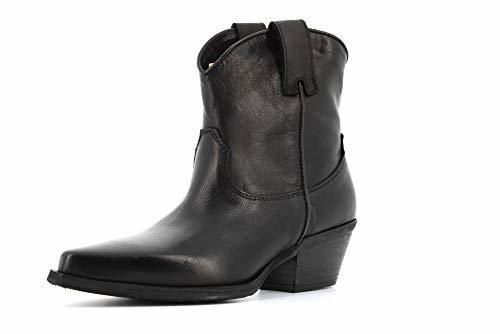METISSE Zapatos de Mujer Botas Texan DX212 Negro Talla 40 Negro