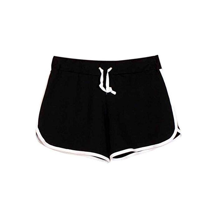 Social QIYUN.Z Mujeres del Lazo De La Cintura De Algodon Pantalones Cortos De