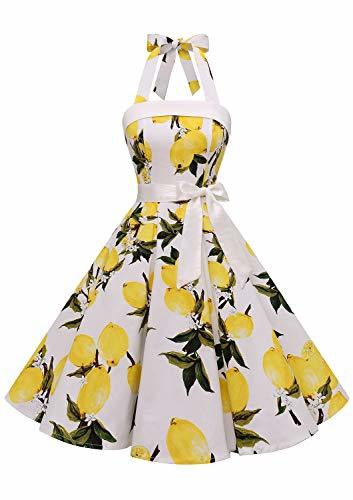 Social Timormode - Vestido Vintage hasta la Rodilla