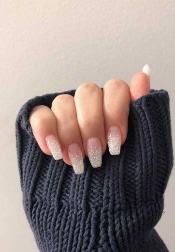 elegant white nails