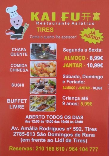 Restaurantes Restaurante Kai Fu Tires - buffet