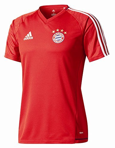 Fitness adidas TRG JSY Camiseta de Equipación FC Bayern de Munich, Hombre, Rojo