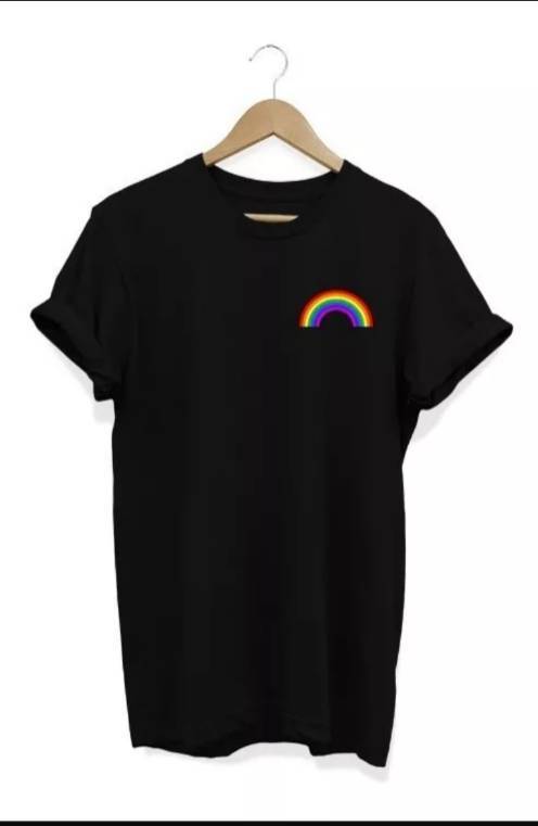 Product Camisa Feminina Arco-íris Baby Look Lgbt Mundo Colorido