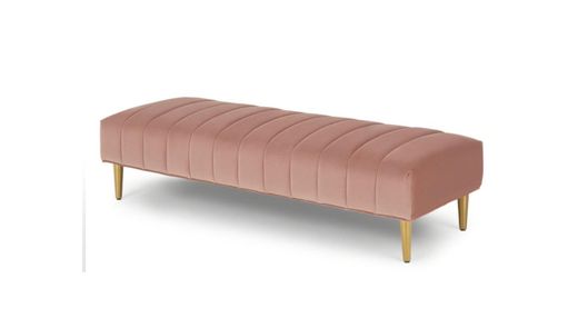 Ottoman Bench Amicie Pink