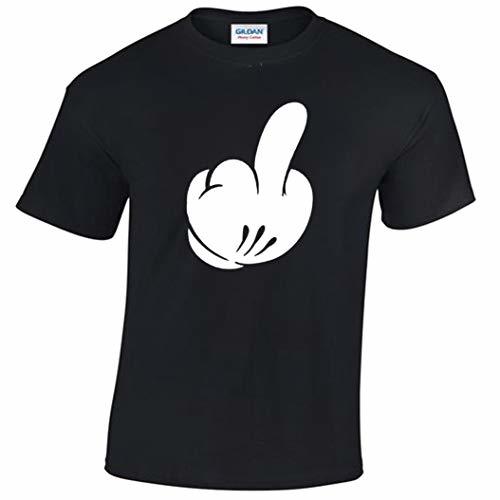 A Mickey Swearing T-Shirt Funny Rude Central Hand Man