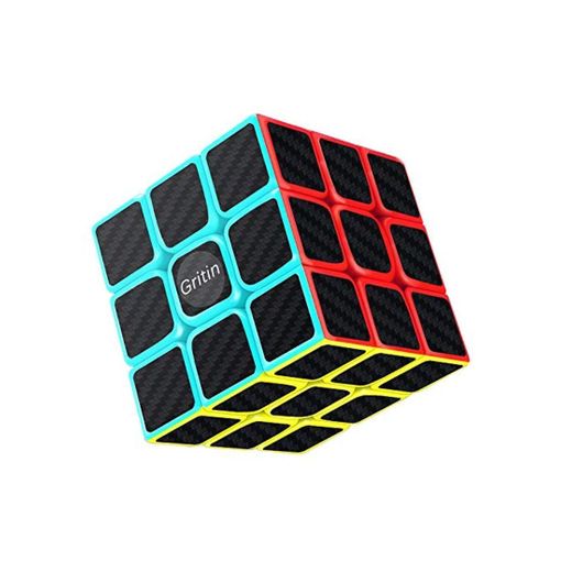 Gritin Cubo Mágico，Cubo de Velocidad 3x3x3 Puzzle Inteligencia Mágico Speed Cubo Rompecabezas