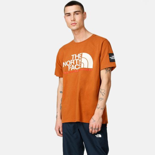THE NORTH FACE fine alpine t-shirt in orange