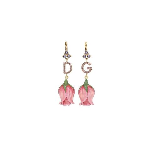 DG embellished tulip earrings 