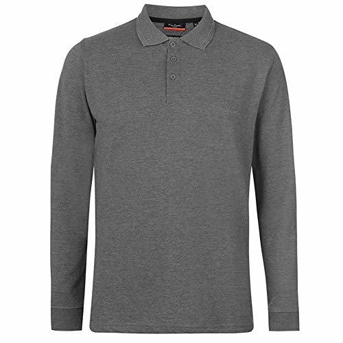 Moda Pierre Cardin Hombre Polo Premium de Manga Larga Ajuste Clásico