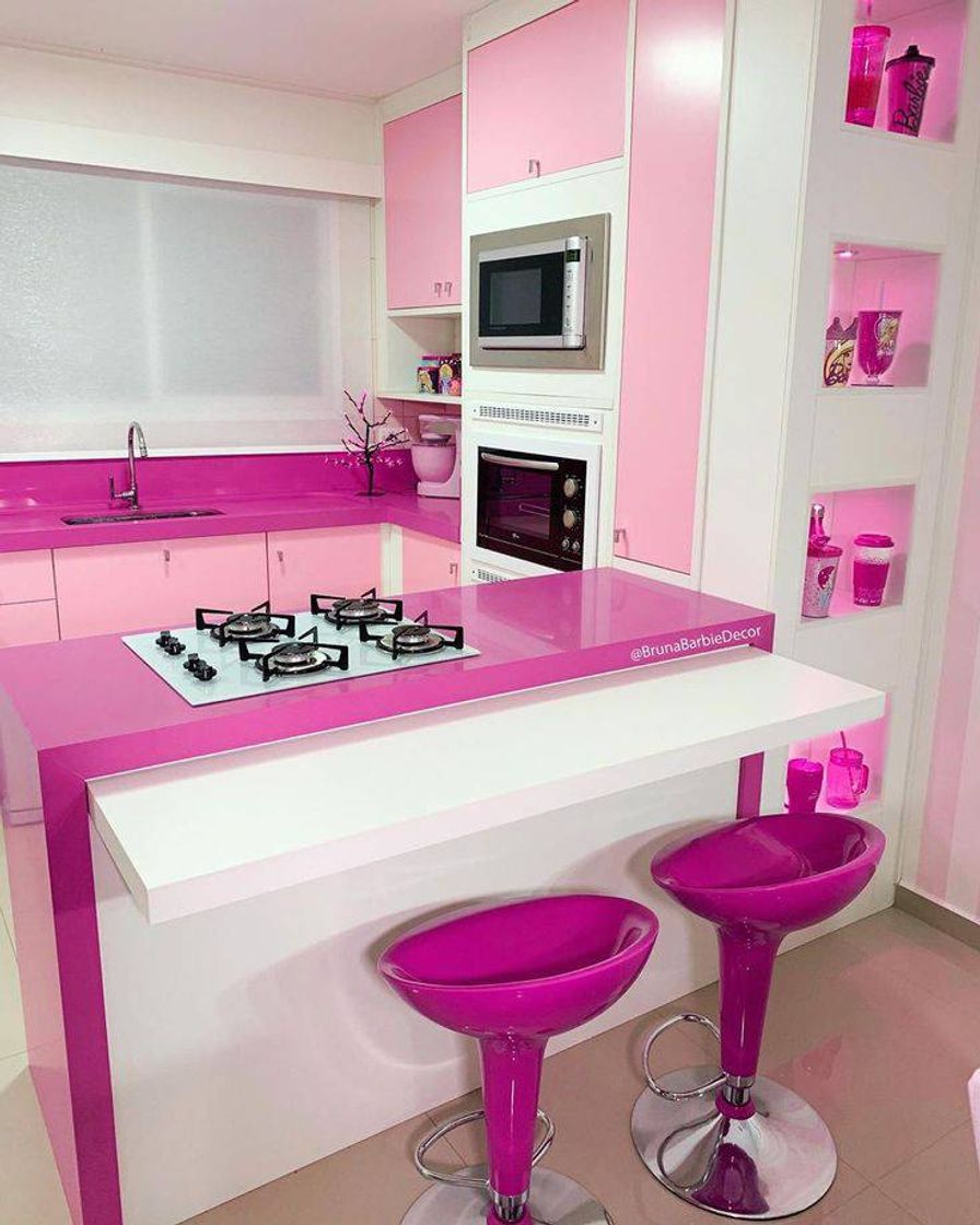 Fashion Cozinha rosa pink