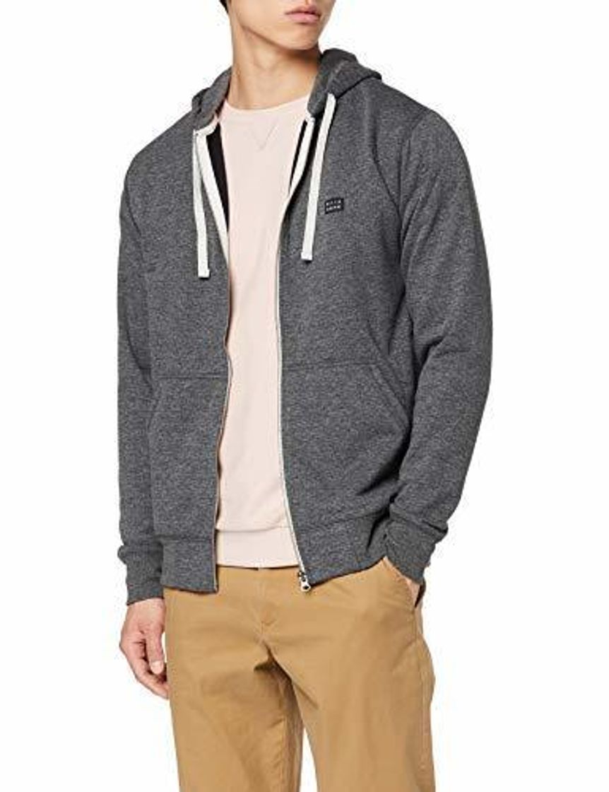 Fashion BILLABONG All Day Zip HDY Sudadera, Hombre, Negro