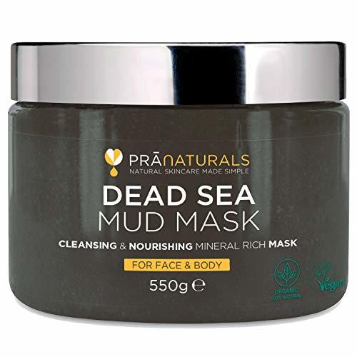 Social PraNaturals 550g Mascarilla Facial y Corporal 100% Natural y Orgánica con Barro