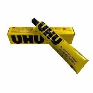 Social UHU adhesivo multiusos pegamento 125 ml en caja [Pack de 2 tubos]