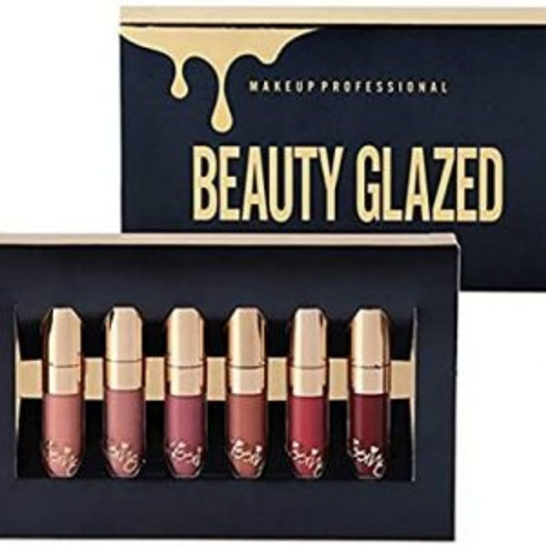 Social Beauty Sexy 6PCS/brillo de labios mate Sexy líquido Lipstick impermeable larga duración