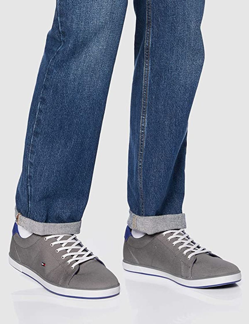 Social Tommy Hilfiger H2285ARLOW 1D, Zapatillas para Hombre, Gris