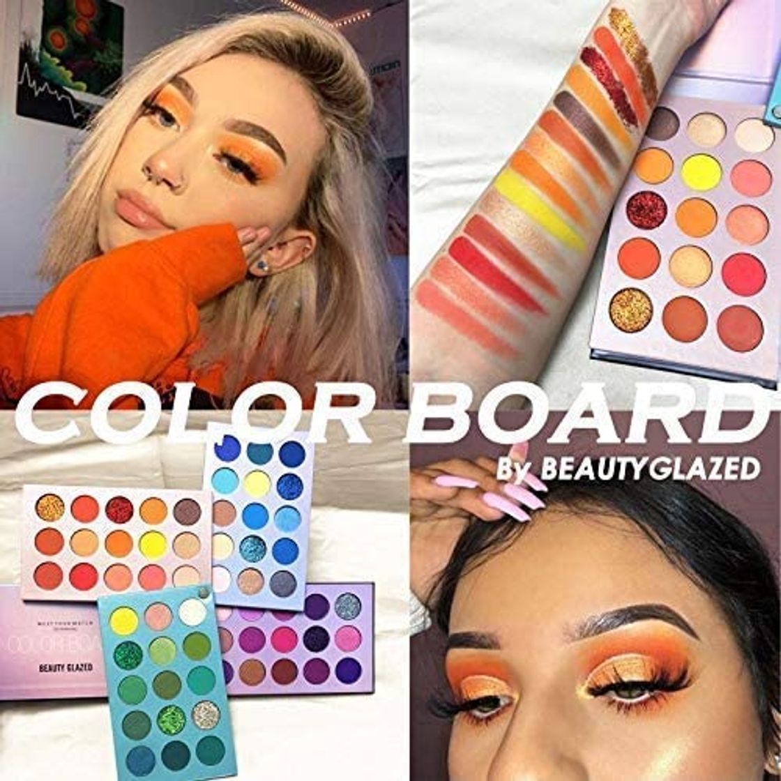 Social Beauty Glazed 60 Color Makeup Eyeshadow Palette 4 en 1 Color Board Pressed Glitter Eye Shadow Sombra de cuatro capas May Rotation Matte Pearlescent High Pigmentation Cosmetic Eyeshadow
