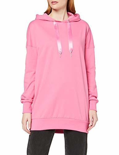 Moda Vero Moda Vmserena L/s Hood Long Top Swt A Sudadera, Rosa