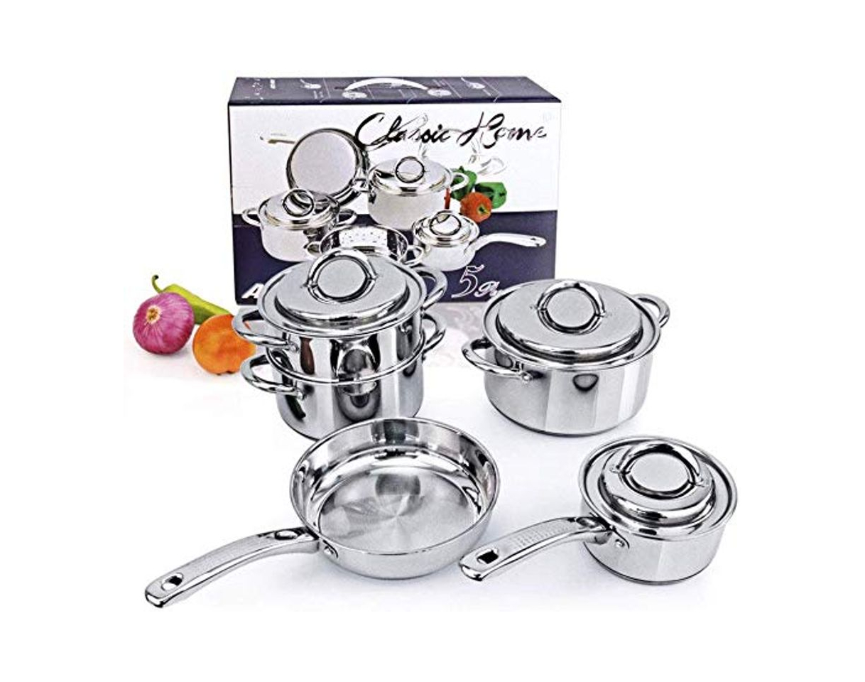 Social Olla PDHW Herramientas de Cocina 8PC de ollas de Cocina de Acero