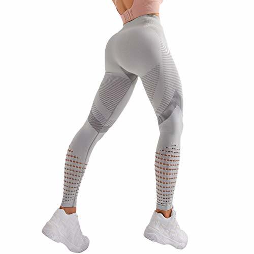 Products Yying Leggings Sin Costura Cintura Alta Mujeres Hollow out Gym Legging Pantalones