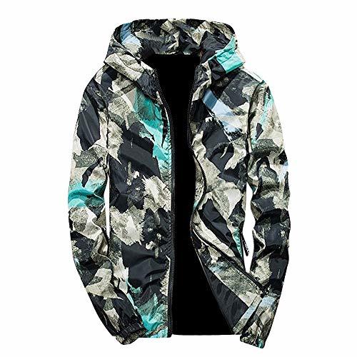 Place zarupeng Mens OtoñO Invierno Camuflaje Deportes Casual Chaqueta Pullover Manga Larga Con