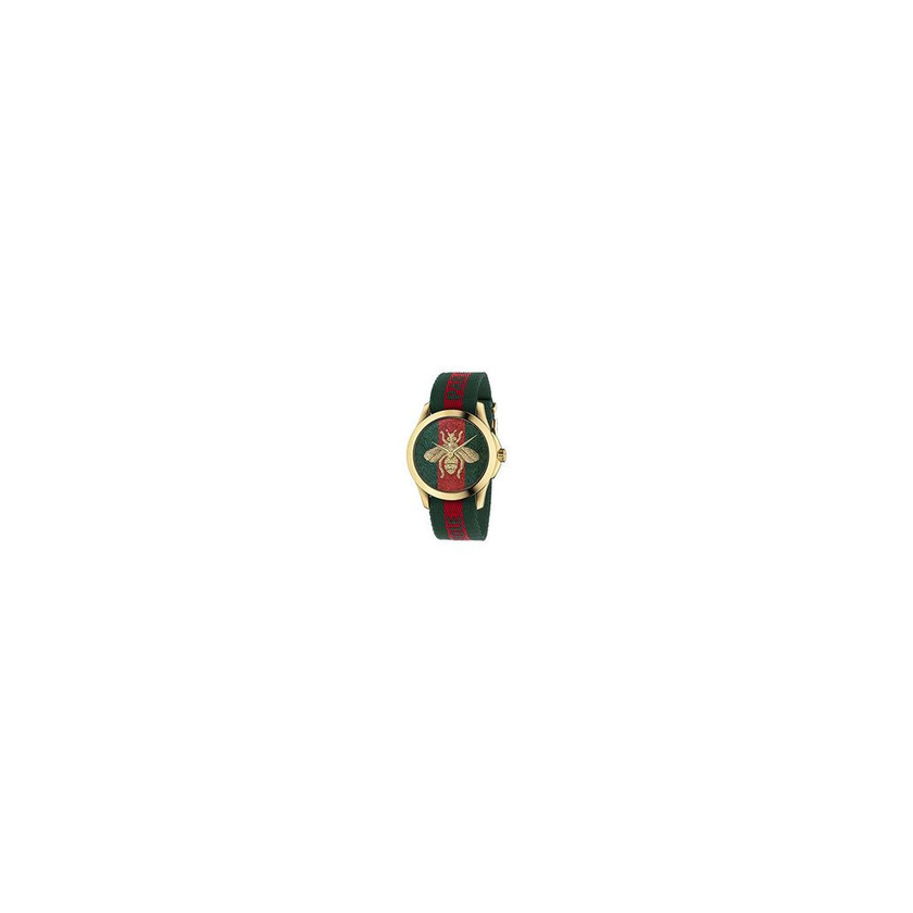 Social Gucci Reloj Análogo clásico para Unisex de Cuarzo con Correa en Nailon