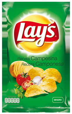 Fashion Lay's Receita Camponesa Batatas Fritas Lisas com Sabor sem ...