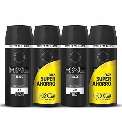 Axe Desodorante Black Pack Duplo Ahorro - 2 Paquetes de 2 x