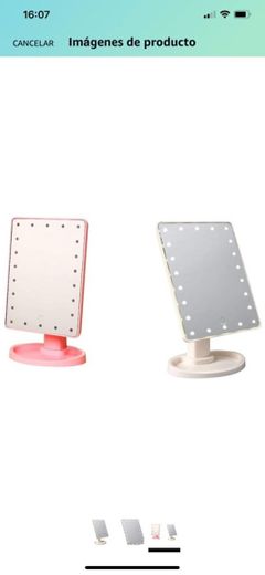 Un espejo con luces de mesa, para maquillarte ❗️😊