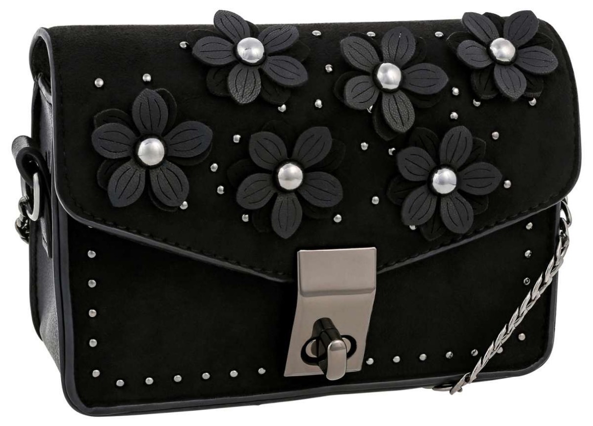 Bolso - Black Flowers