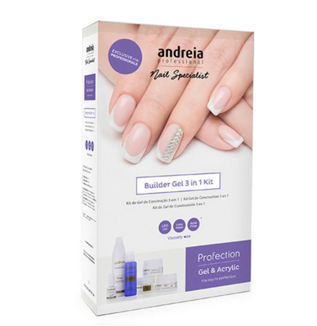 Moda Andreia Profection Kit De Gel De Construção 3 Em 1