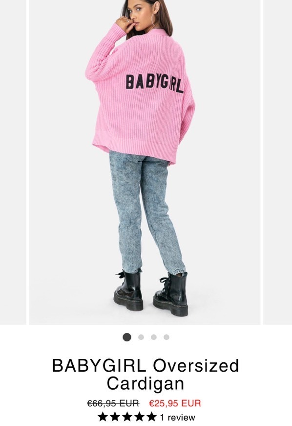 Product BABYGIRL OVERSIZED CARDIGAN