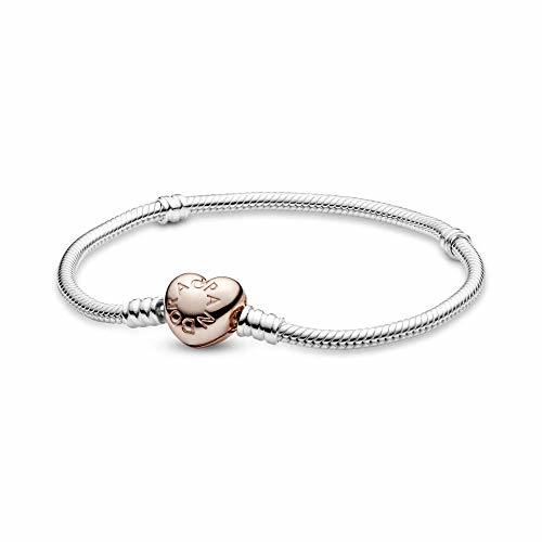 Moda Pandora Pulsera charm Mujer plata