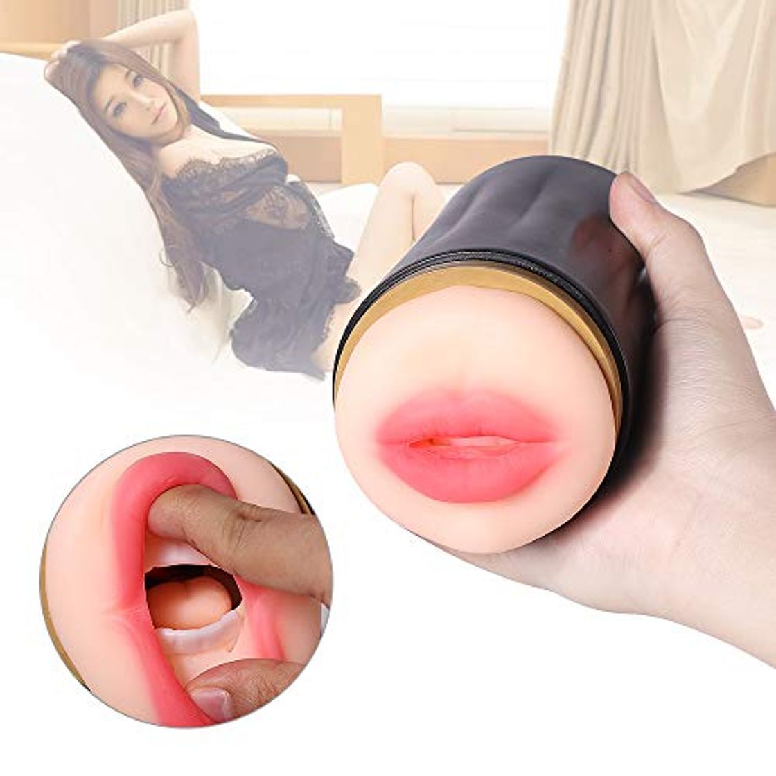 Masturb?dor hombre, Séx Hombre Copa Juguetés séxuales con 3D Realista V?gina juguete