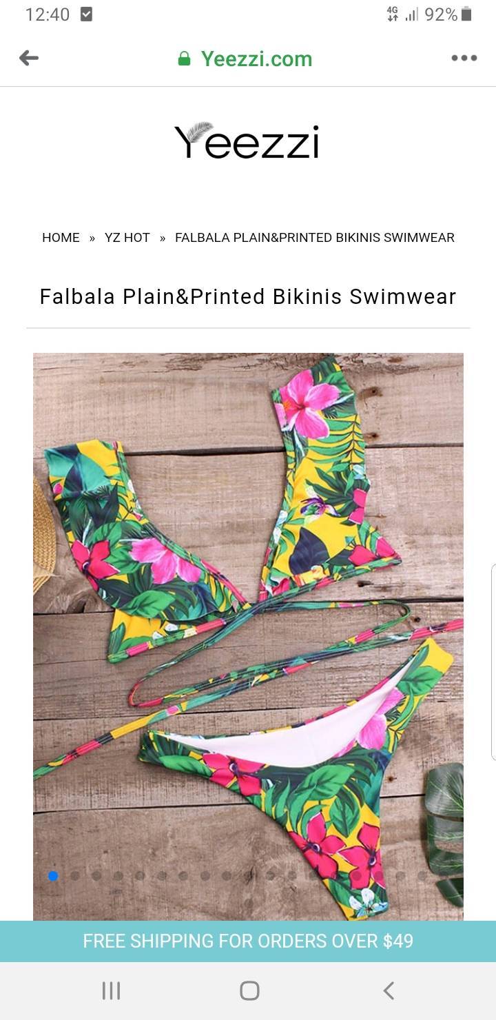 Moda Bikini flower